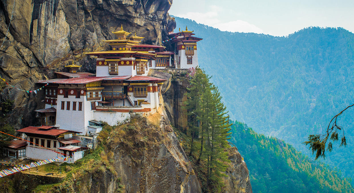 The stunning Tiger's Nest in Bhutan. (Getty Images) 