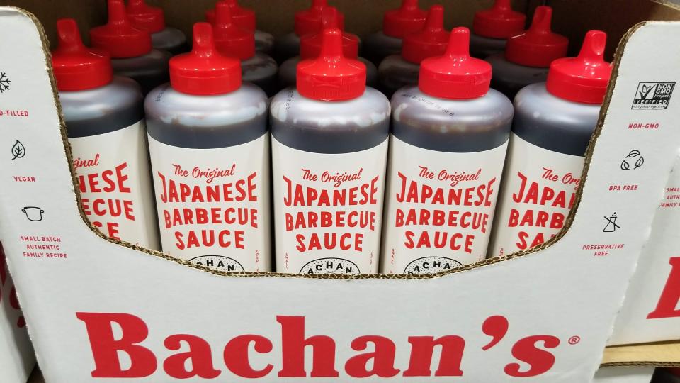 Bachan's Japanese BBQ sauce on display at Costco 