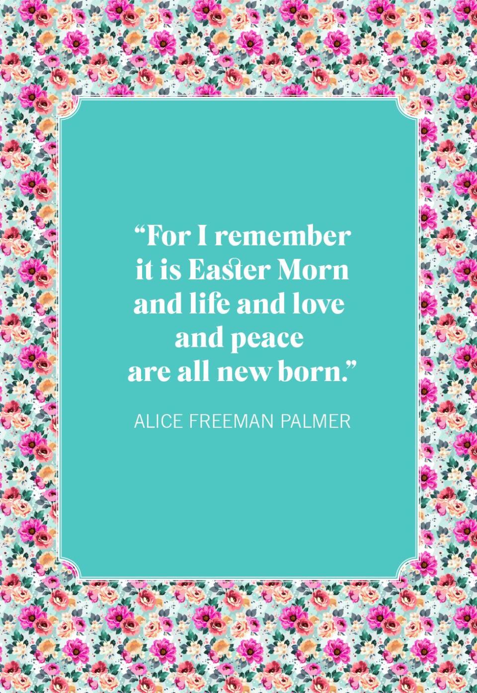 easter quotes alice freeman palmer