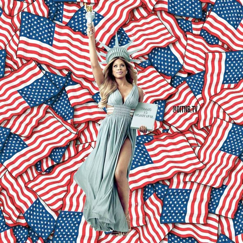 <p>Laverne Cox was serving good patriotic Instagram. While reminding people that “Trans is Beautiful,” Cox shared an important message. “Here’s to freedom and independence for all, now more than ever, for all,” she wrote. (Photo: Laverne Cox <a rel="nofollow noopener" href="https://www.instagram.com/p/BWISt4Cgj7z/" target="_blank" data-ylk="slk:via Instagram;elm:context_link;itc:0;sec:content-canvas" class="link ">via Instagram</a>)<br><br></p>