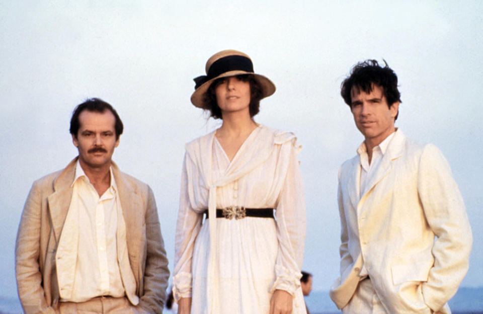 From left: Jack Nicholson, Keaton and Warren Beatty in 1981’s Reds.