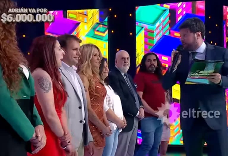 Una participante contó que trabajaba como carnicera y Guido Kaczka se sorprendió al escuchar el nombre de la carnicería (Foto: Captura de TV / eltrece)