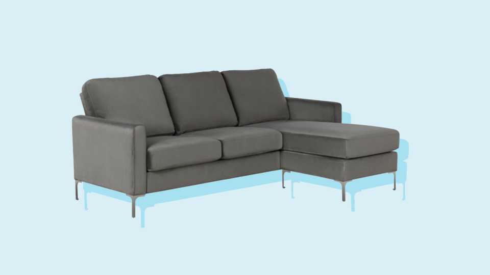 Consider this sectional if you're working in a small space.