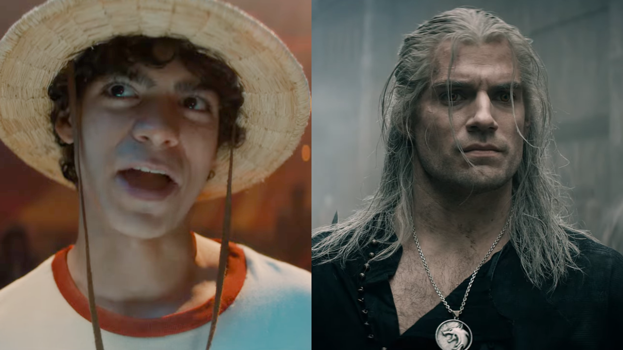  Luffy in One Piece and Geralt in The Witcher. 