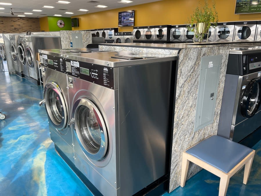 The Duds N Suds Laundromat in Grand Rapids. (March 20, 2024)