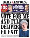 <p>The Daily Express picked up Theresa May’s Brexit focus. </p>