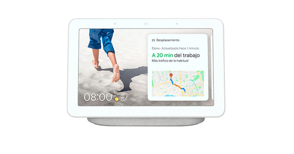 El Google Home Hub en blanco - Imagen: Home Depot