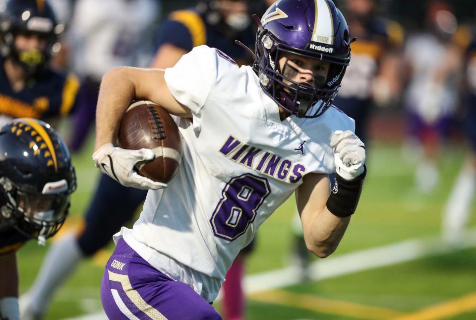 North Kitsap's Logan Sloman and the Vikings host Olympic in Week 9. North Kitsap secured its fourth consecutive Olympic League 2A title last week with a victory at Sequim.