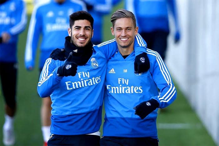 Marco Asensio y Marcos Llorente