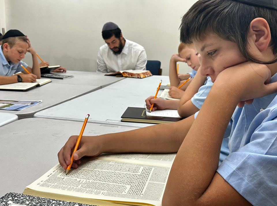 Ilan Wilbur, 13, of Oak Park attends Talmud teachings at Chabad of Oxnard's new Channel Islands Harbor location.