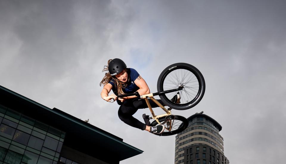 Charlotte Worthington goes for Team GB in the women’s BMX freestyle (John Walton/PA) (PA Archive)