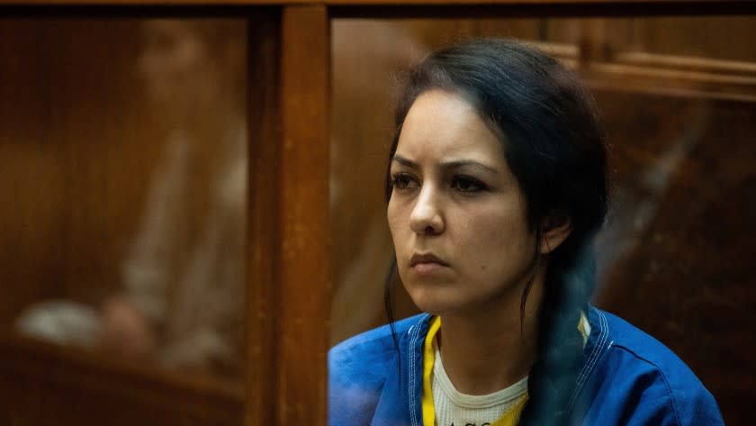 LOS ANGELES, CALIF. - JUNE 21: Alondra Ocampo appears in Los Angeles County Superior Court for arraignment and bail review on Friday, June 21, 2019 in Los Angeles, Calif. (Kent Nishimura / Los Angeles Times)