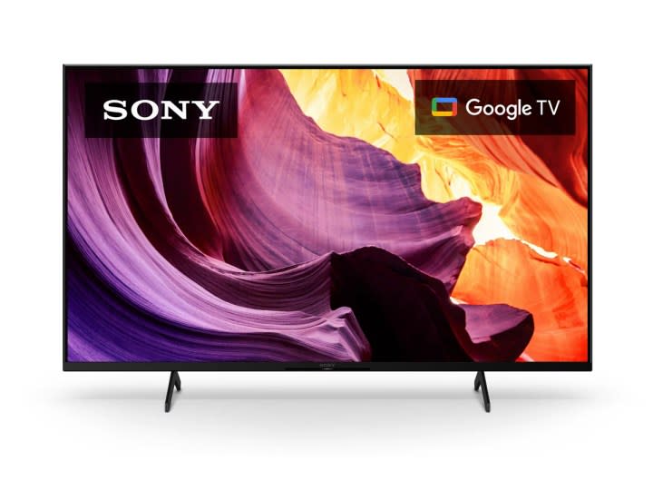 The Sony 50-inch X80K 4K TV on a white background.