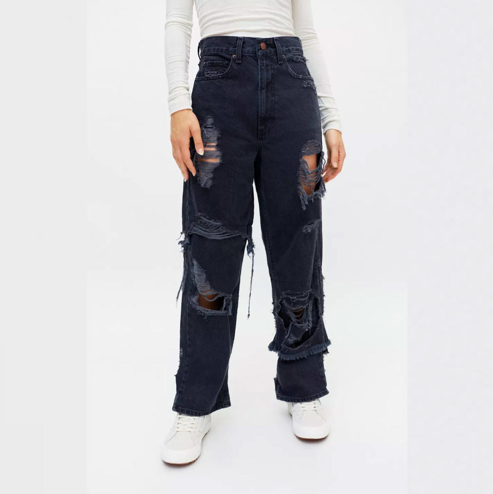 BDG High-Rise Deconstructed Baggy Jeans