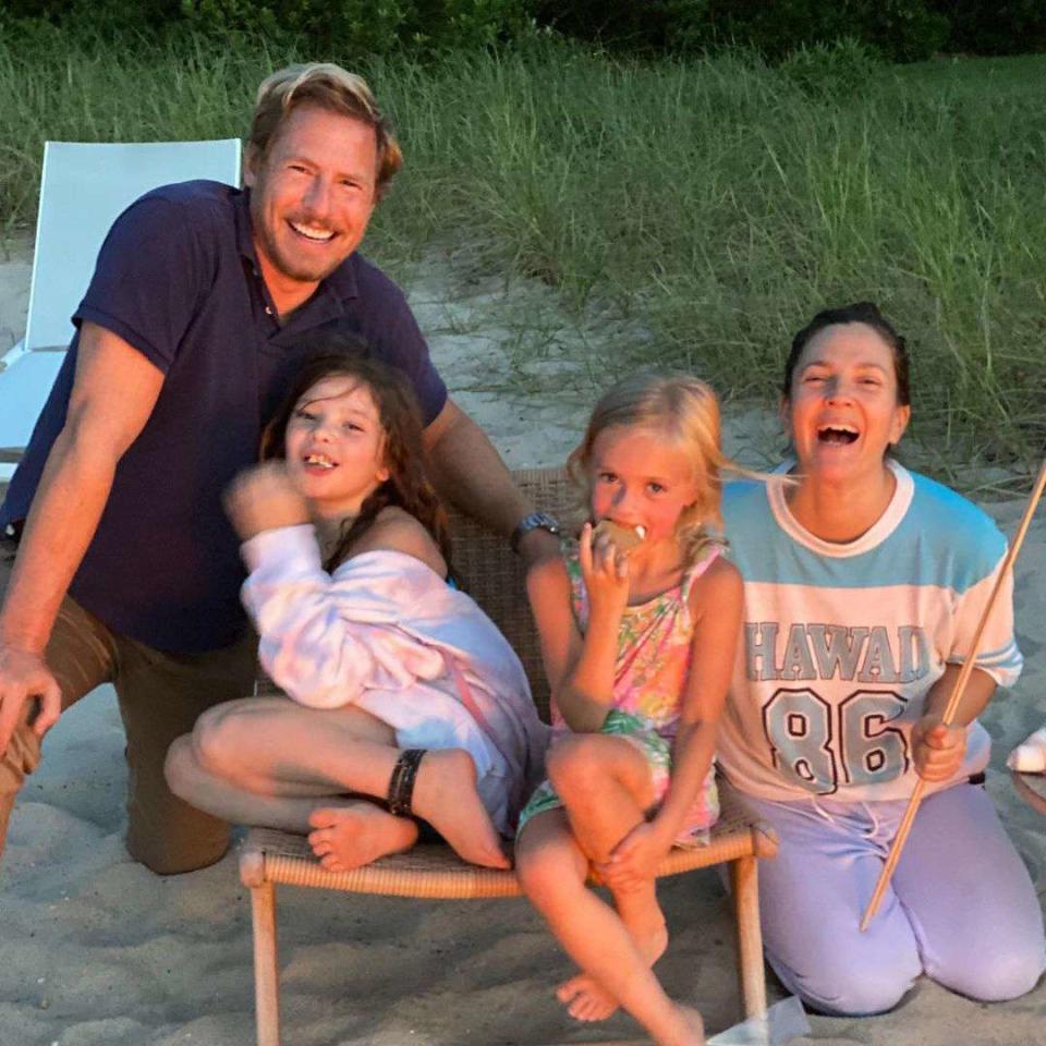 Drew Barrymore/Instagram Will Kopelman and Drew Barrymore with their daughters