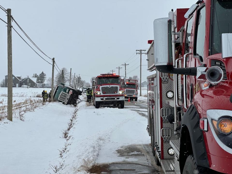 A provincial Environment Department official said all the fuel would be pumped out of the tanker before crews tried to pull it upright. 