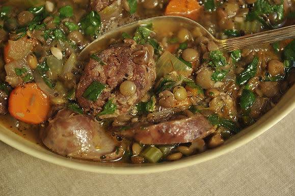 Lentil and Sausage Soup for a Cold Winter's Night