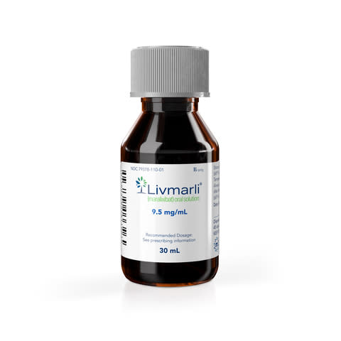 LIVMARLI® (maralixibat) oral solution is now available for prescribing in the US for cholestatic pruritus in patients with PFIC.  (Photo: Business Wire)