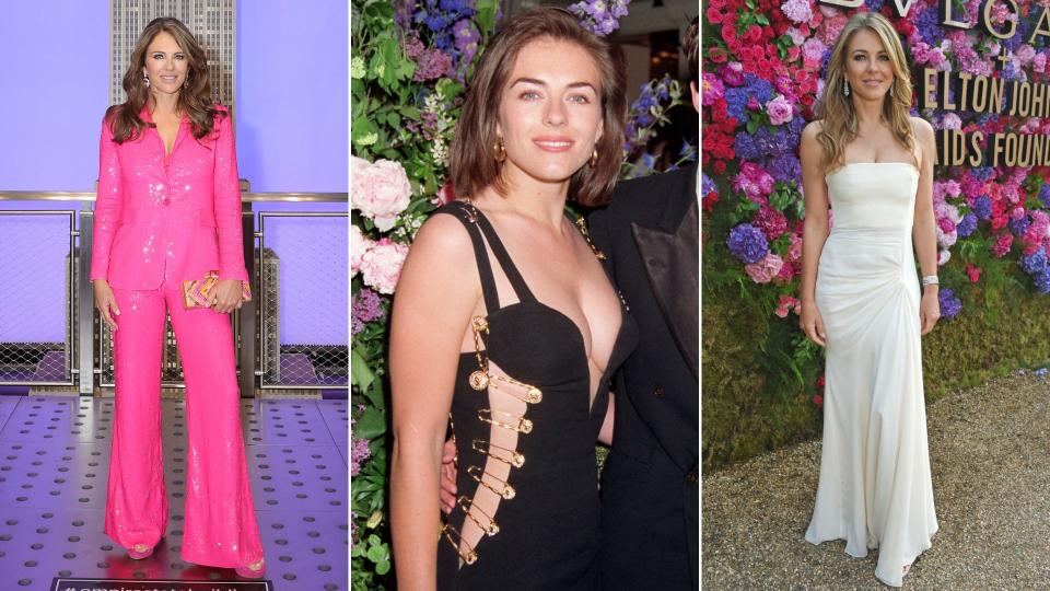 A round up of actress and model, Elizabeth Hurley’s best looks through the years