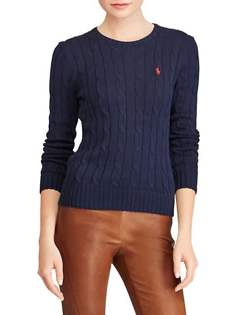 10) Polo Ralph Lauren Julianna Cable Knit Sweater