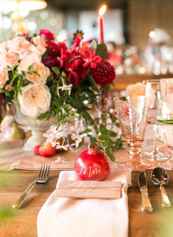 Pomegranate Place Card