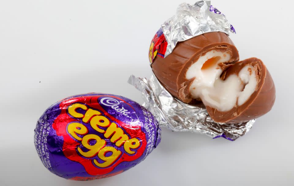 There's one correct way to eat a Cadbury Creme Egg. Source: Getty