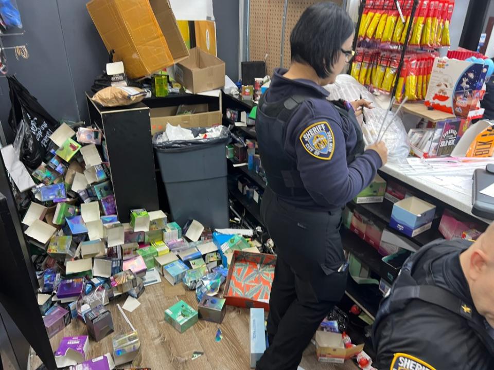 NYPD officers raided Metro King Deli for illegal marijuana sales last week.