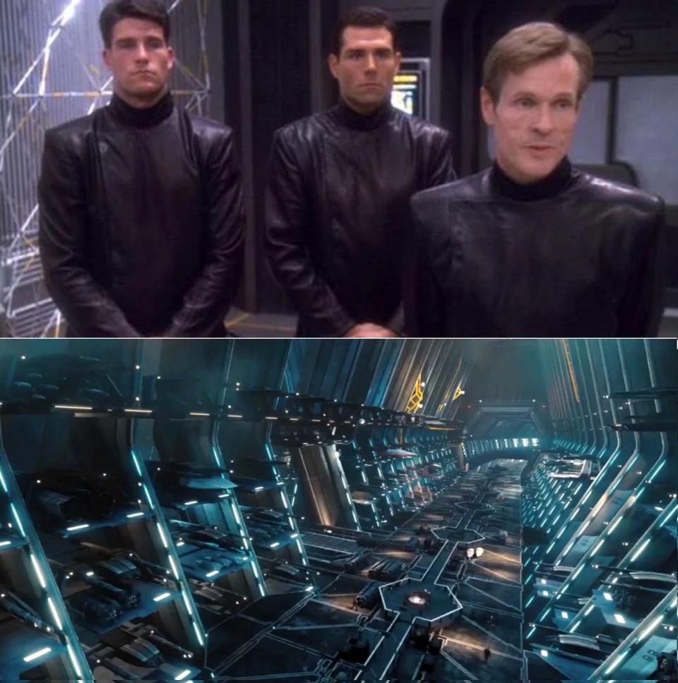 Agents of Section 31 in Deep Space Nine, and the Section 31 fleet in Star Trek Into Darkness.