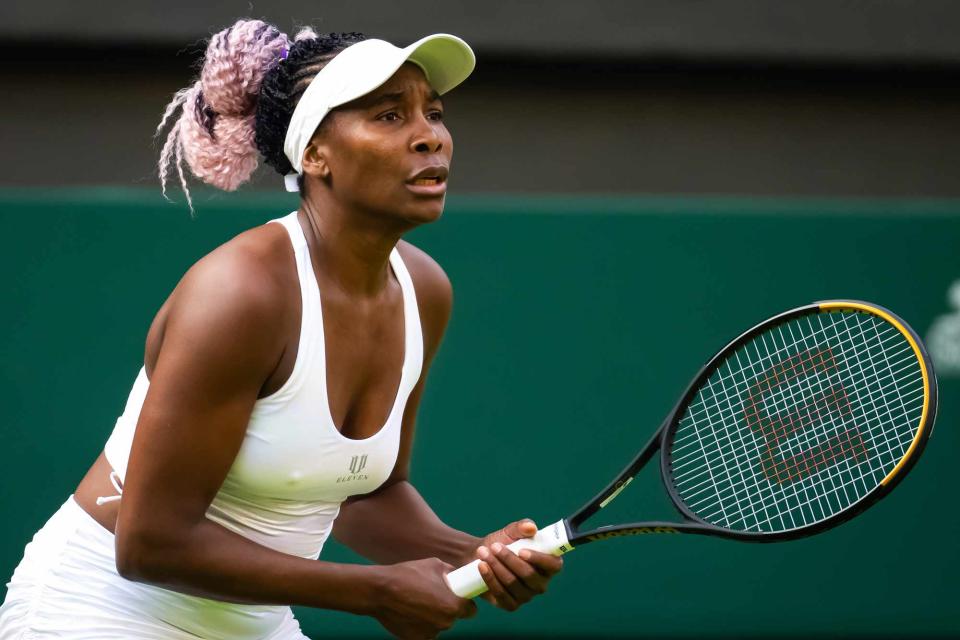 <p>Robert Prange/Getty</p> Venus Williams at Day of The Championships Wimbledon 2023