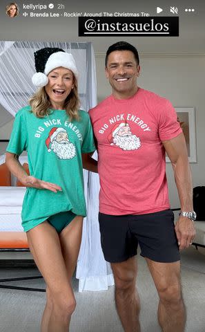 <p>Kelly Ripa/ Instagram</p> Kelly Ripa and Mark Consuelos