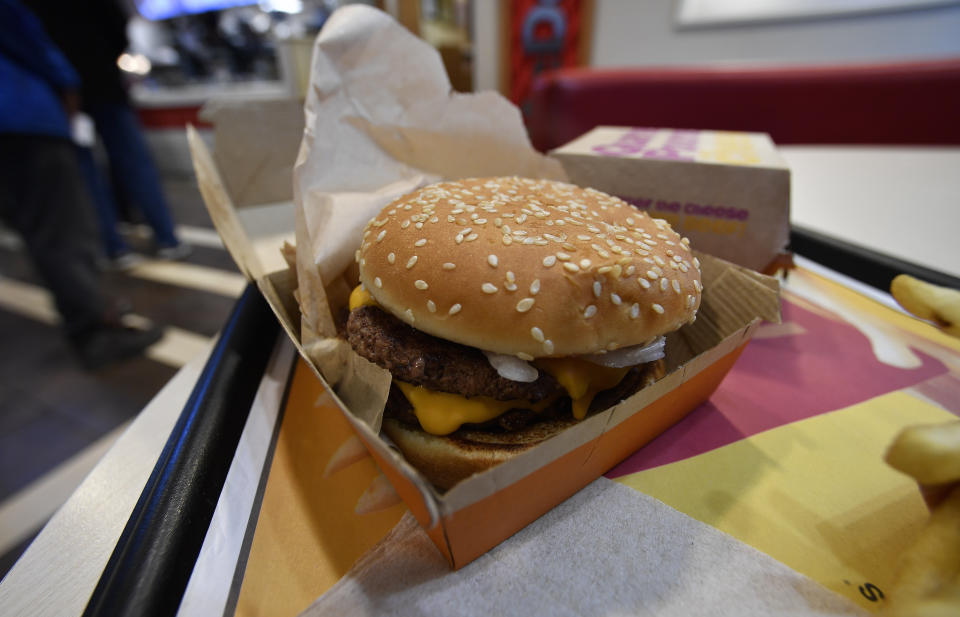 McDonald's now uses fresh beef.