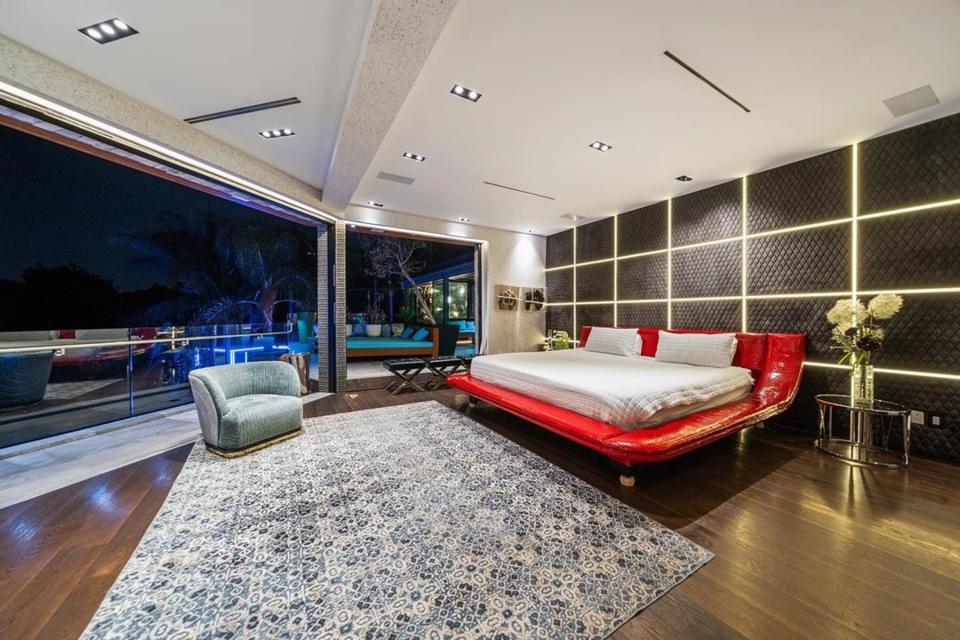 Interior of the bedroom at The Sunset View Mansion