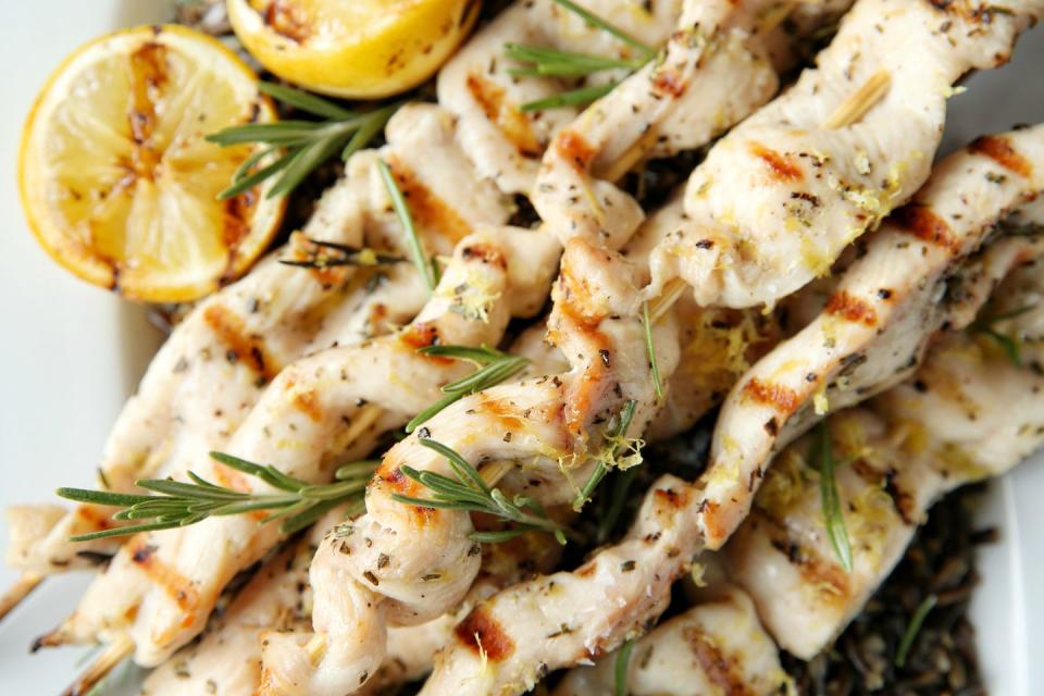 Lemon-Rosemary Chicken Kebabs