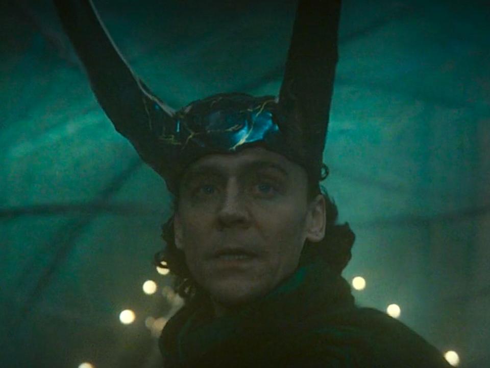 Tom Hiddleston as Loki.