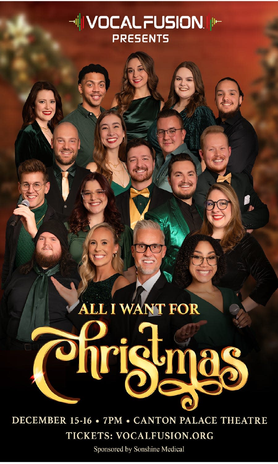 Vocal Fusion, a new a cappella singing group in Stark County, will be presenting the "All I Want For Christmas" show at 7 p.m. on Friday and Saturday at Canton Palace Theatre.