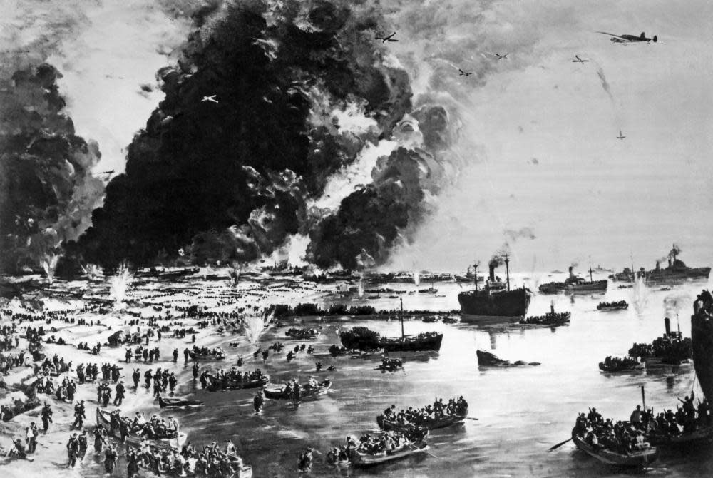 Charles Cundall’s painting, The Evacuation of Dunkirk