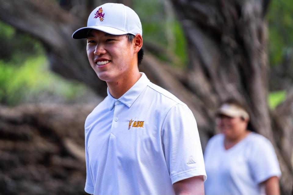 Arizona State freshman Wenyi Ding at the 2024 Amer Ari Invitaitonal. (Photo: Alex Gelman/Sun Devil Athletics)