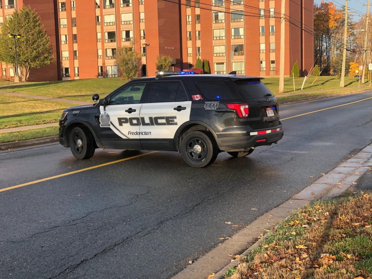 Fredericton police say two accidents Tuesday evening backed up traffic on the Westmorland Street Bridge. (Gary Moore/CBC file photo - image credit)