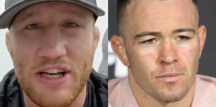 Justin Gaethje and Colby Covington