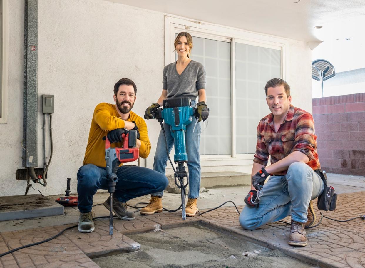 mandy moore, drew and jonathan scott