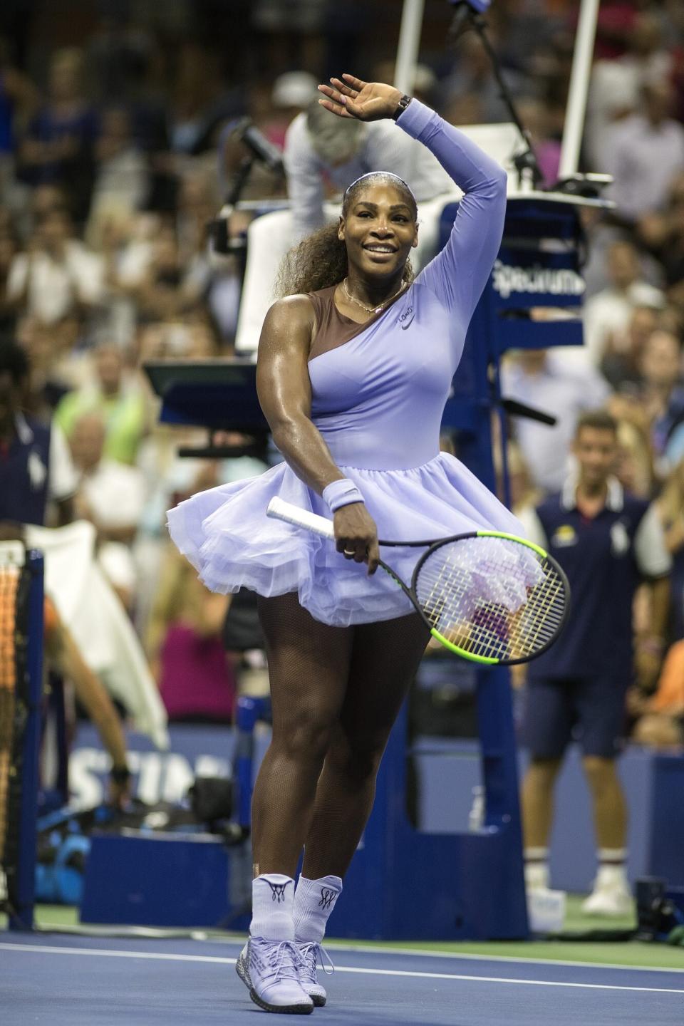 Serena Williams lavender tutu