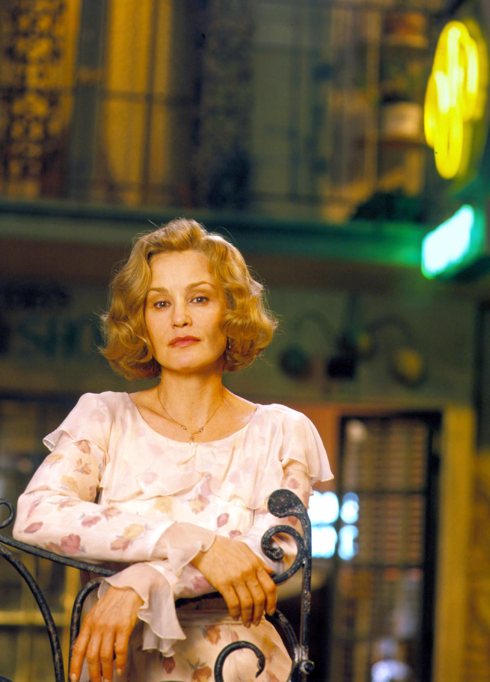 Jessica Lange IS the drama, so it's only right for her to be a performing arts professor in the multiverse.