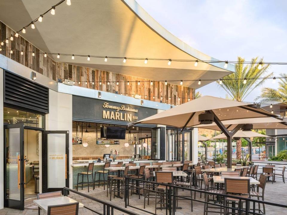 A Tommy Bahama Marlin Bar, which combines a bar and restaurant with a clothing store, is coming to SouthPark shopping center at the end of this year.