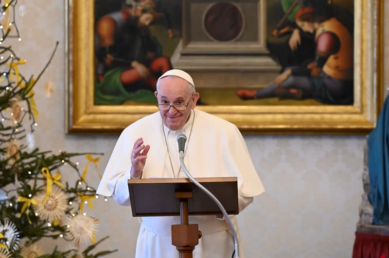 FILE PHOTO: Pope Francis leads Angelus prayer on Epiphany at the Vatican