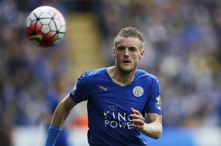 Football Soccer - Leicester City v West Ham United - Barclays Premier League - The King Power Stadium - 15/16 - 17/4/16. Leicester's Jamie Vardy. Action Images via Reuters / Carl Recine