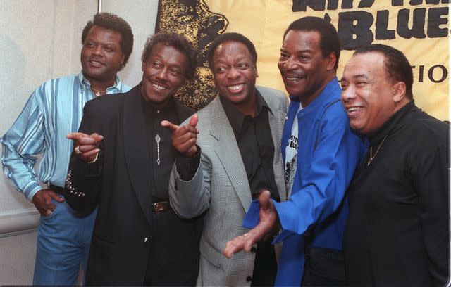 <p>AP Photo/Marty Lederhandler</p> The Spinners from left; John Edwards, Bobby Smith, Henry Fambrough, Pervis Jackson and Billy Henderson pose for photographers during a Rhythm & Blues Foundation news conference in New York in February 1997