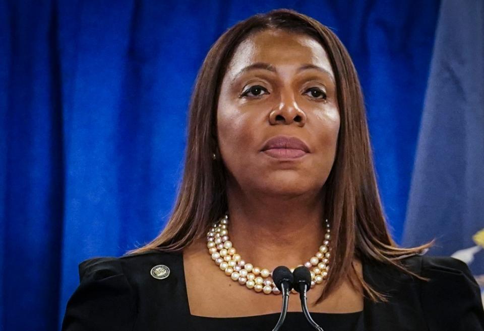 New York Attorney General Letitia James says she plans to continue teaching her course at Columbia. AP