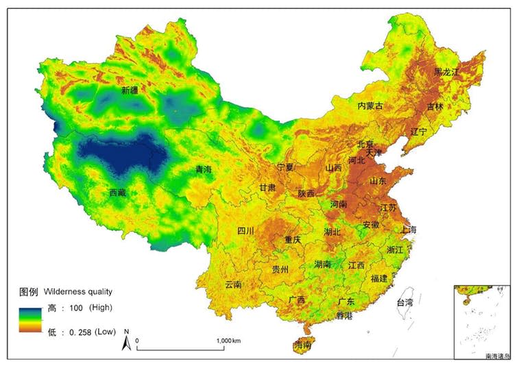 <span class="caption">China’s wilderness.</span> <span class="attribution"><span class="source">International Journal of Wilderness</span></span>