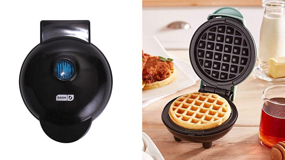 This cutesy waffle maker is perfect for smaller kitchens—and it's under $10.
