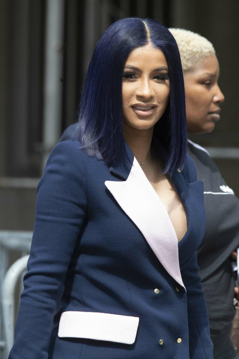 Rapper Cardi B leaves Queens County Criminal Court, Tuesday, June 25, 2019, in New York. (AP Photo/Mary Altaffer)